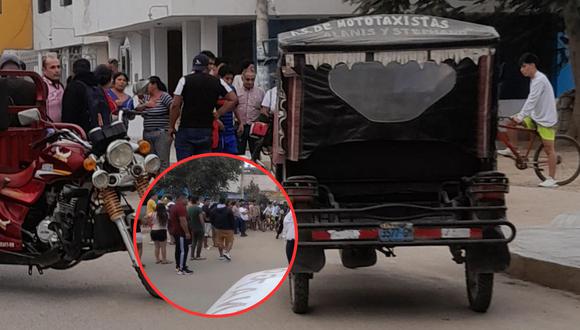 La víctima se encontraba en su vehículo por la avenida Escolar de la localidad de Chocope y fue interceptado por dos hampones.