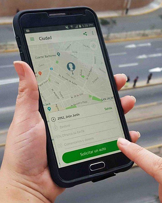 InDriver nueva opción de taxi de APP donde el usuario puede elegir cuanto está dispuesto a pagar