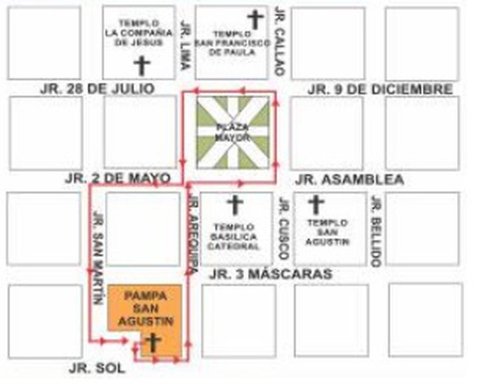 Señor de la Parra hoy en procesión