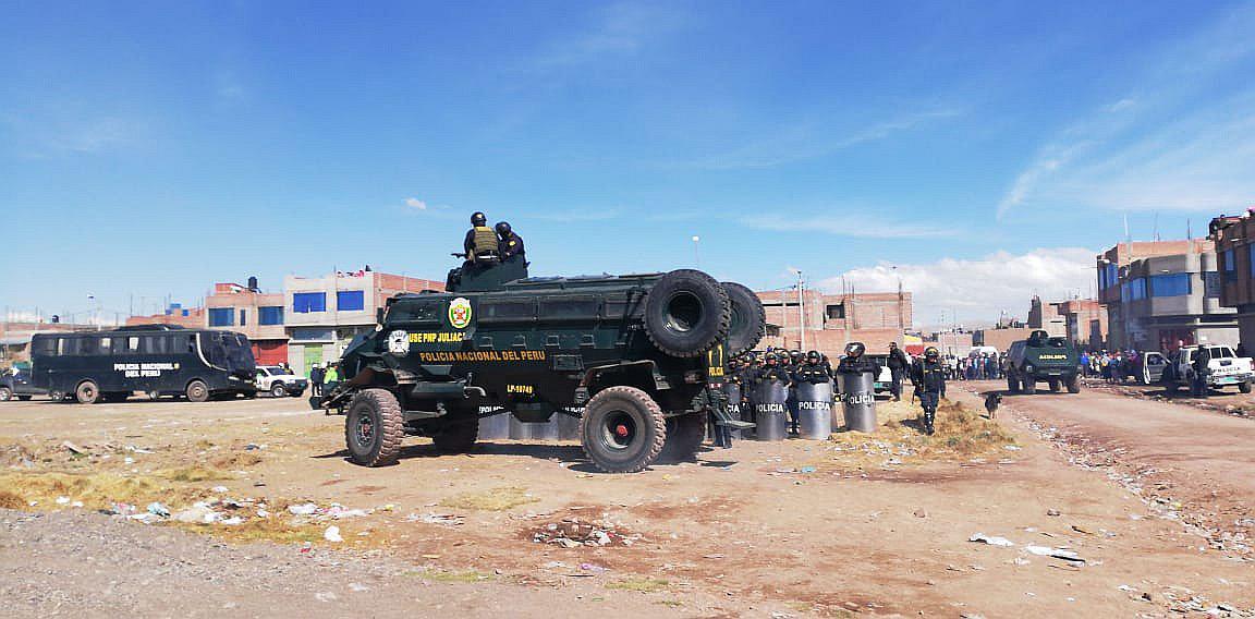 Ejecutan desalojo en Chilla para recuperar mas de 100 lotes 