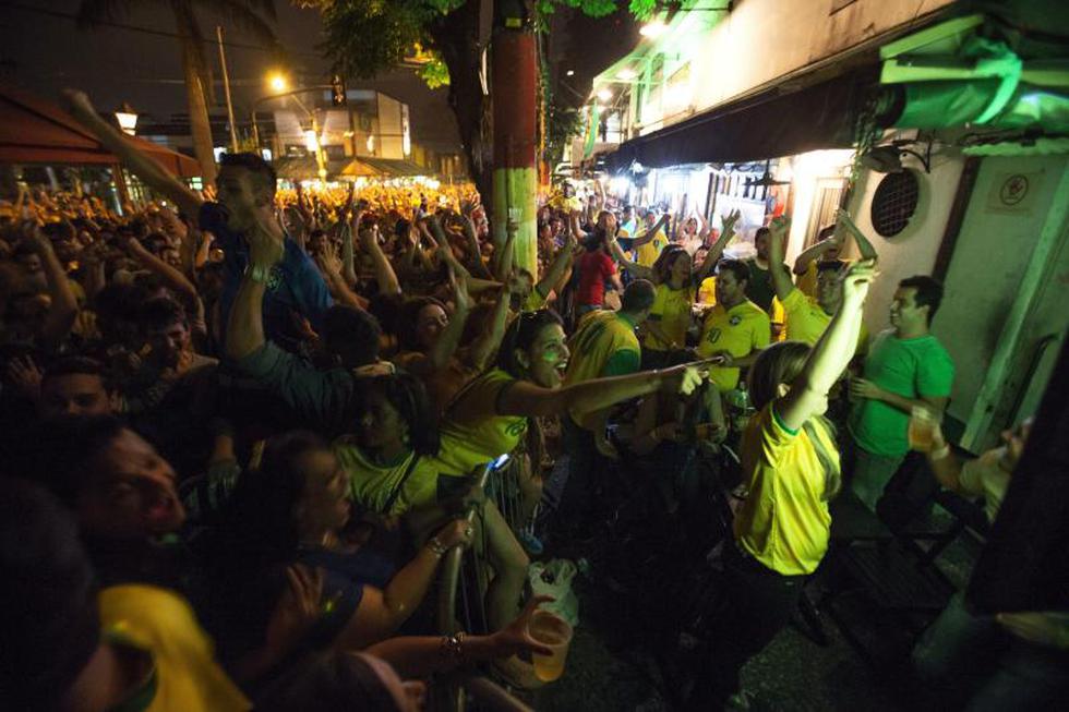 Brasil 2014: Miles salieron a celebrar el triunfo de Brasil