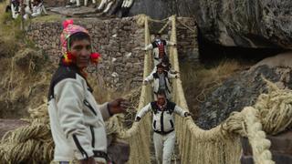 Cusco: Restauran Q’eswachaka, el último puente colgante inca en Perú que colapsó por la pandemia (VIDEO)