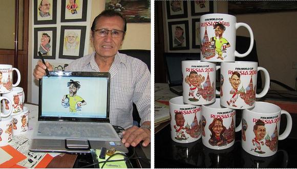 La fiebre del fútbol y la selección peruana inspiran caricaturas de Beto Perez