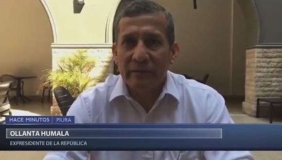 Ollanta Humala reitera a Vizcarra que cierre el Congreso si no se aprueba adelanto de elecciones (VIDEO)