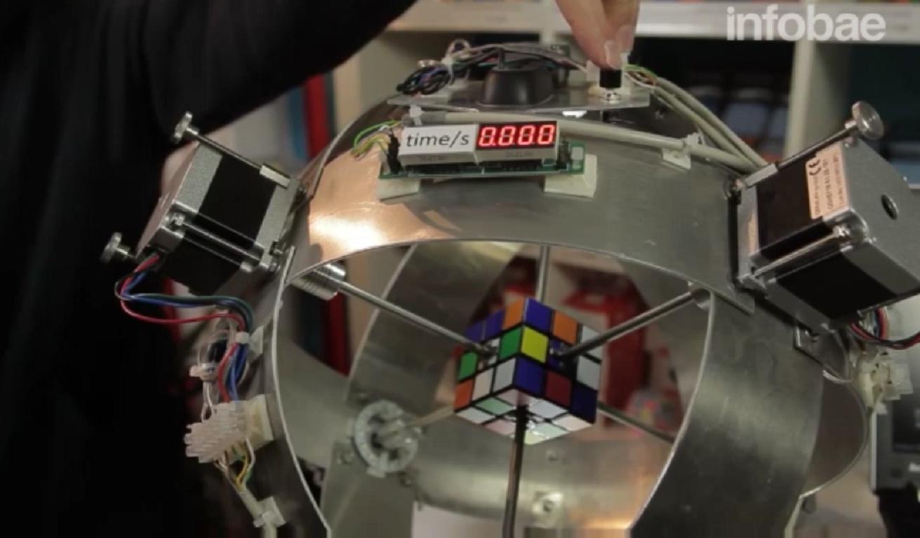 Increíble: Robot armó cubo Rubik en menos de un segundo (VIDEO)