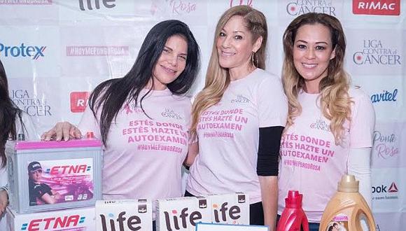 Edith Tapia, Sandra Arana y Fernanda Kanno invocan a peruanas a realizarse un chequeo para prevenir el cáncer de mama