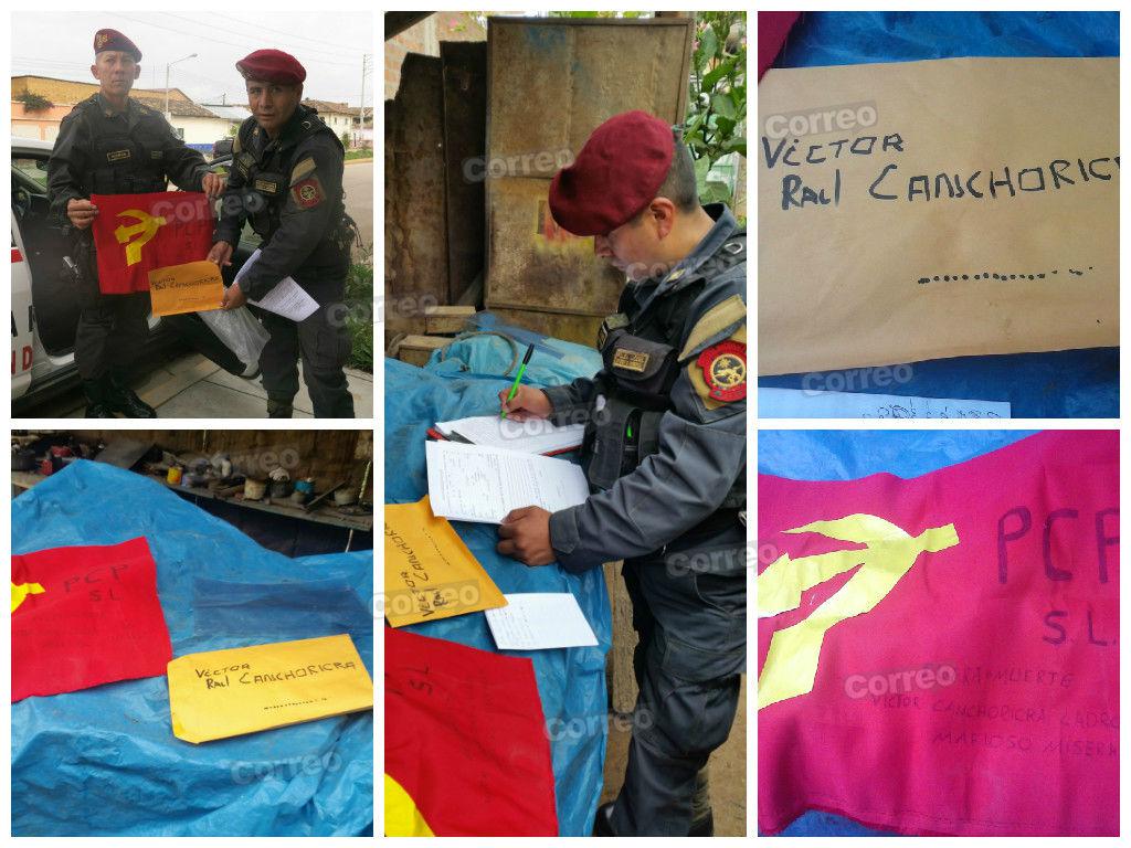 Hallan bandera de SL en vivienda de dirigente (VIDEO)