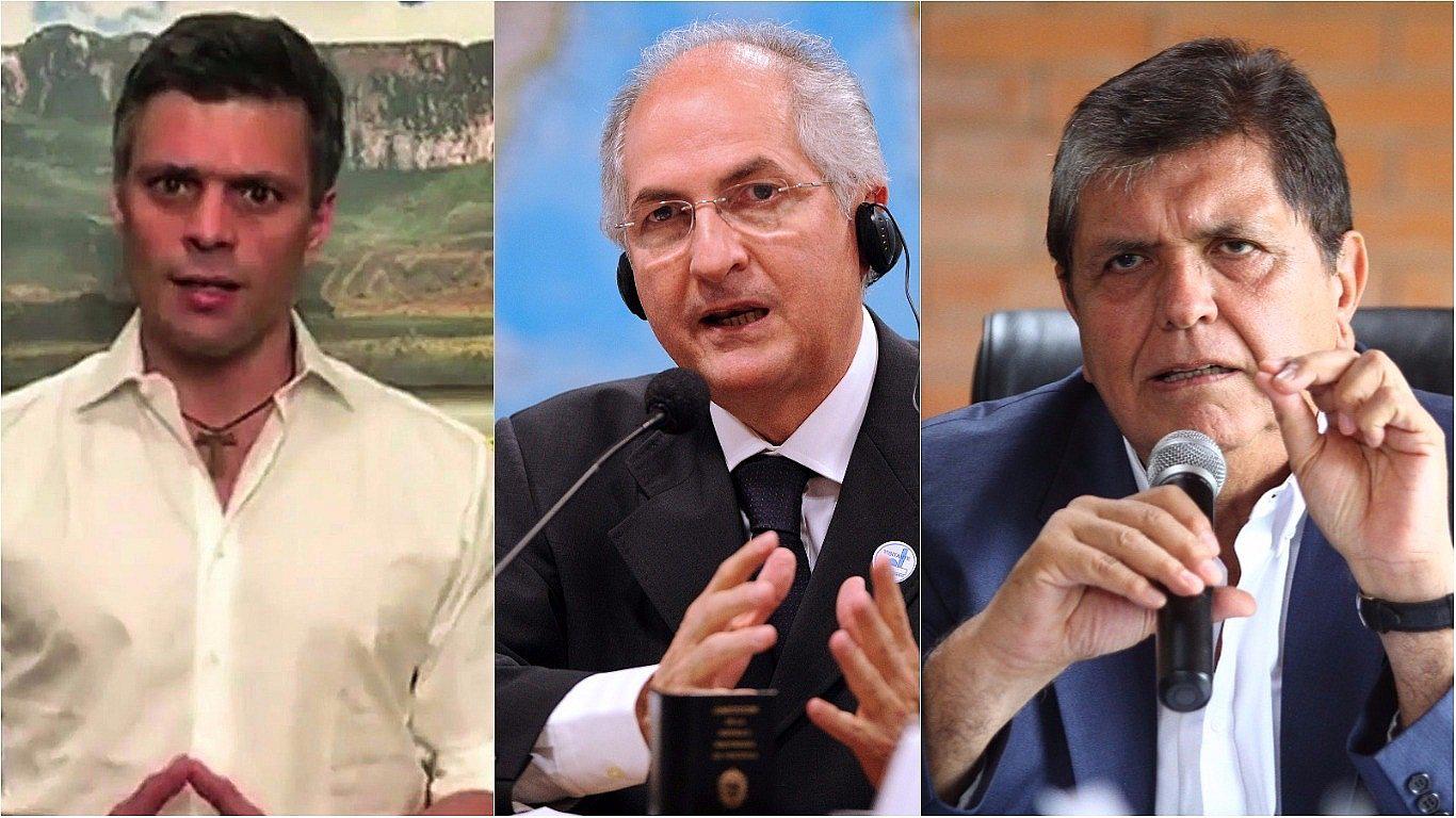 Alan García: "Prisión de Lopez y Ledezma es un manotazo final de Maduro"