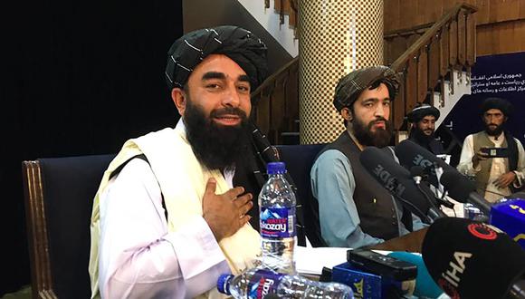 Zabihullah Mujahid, portavoz de lo talibanes. (Foto: AFP)