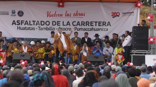 Inician carretera Huatatas-Tambillo-Acocro para dinamizar la economía de agricultores de Ayacucho