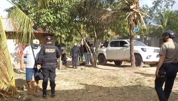 Policías de Pucallpa prestan resguardo a empresa privada Refinca/Foto: Correo
