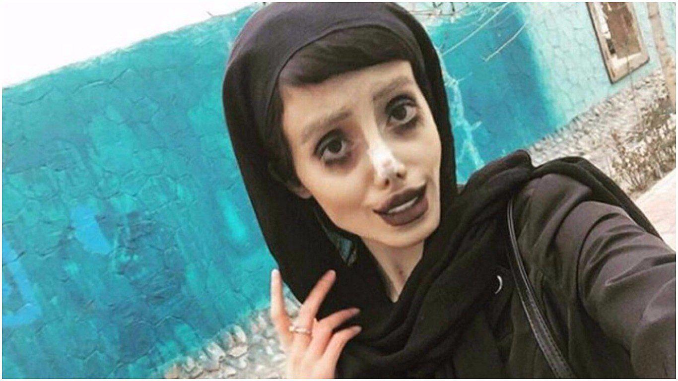 Revelan cómo lucía la joven que se "transformó" en Angelina Jolie antes de cirugías (FOTOS)