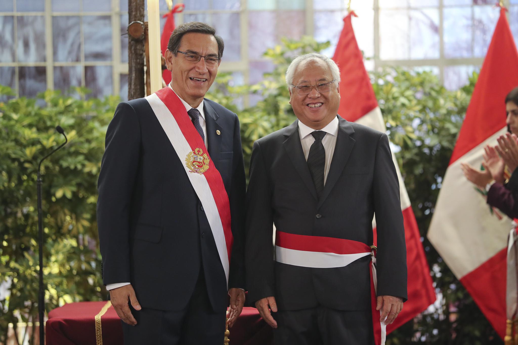 Juan Carlos Liu Yonsen, ministro de Energía y Minas. Renunció el 10 de febrero de 2020. (Foto: Presidencia Perú)