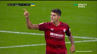 Real Madrid vs. Sevilla: gol de Erik Lamela para el sorpresivo empate ante los blancos (VIDEO)