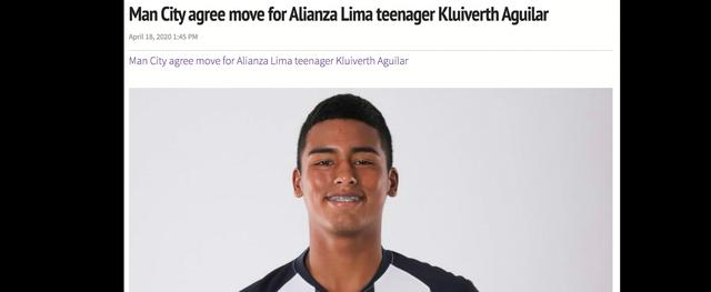 La reacción de los medios extranjeros al fichaje de Kluiverth Aguilar (Foto: captura de pantalla)