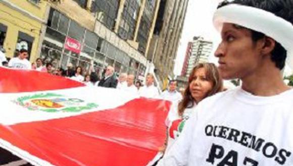 "Marcha por la Paz" busca rechazar al terrorismo y la violencia en el Perú