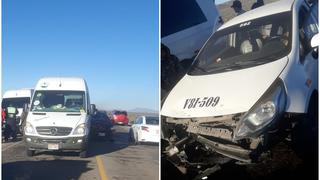 Jueves Santo: choque de cinco vehículos en la carretera Arequipa-Puno (VIDEO)