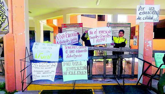 Estudiantes de la UANCV Protestaron contra retorno de catedráticos cesados