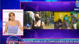 Dorita Orbegoso rompe su silencio y explica por qué asistió tarde a fiesta de su hijo: “Hay denuncias de por medio”