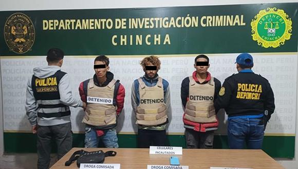 Detienen a colombiano y venezolano por tráfico ilícito de drogas en Chincha.