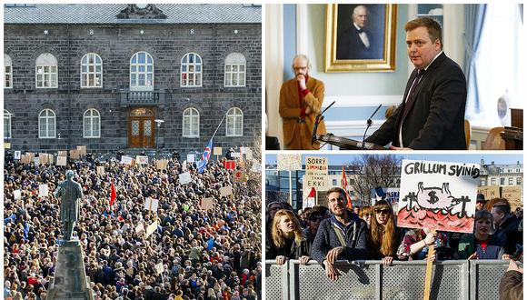 Panama Papers: Miles de manifestantes piden renuncia del primer ministro de Islandia