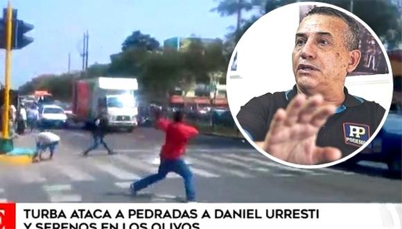 Daniel Urresti es atacado por vándalos durante operativo municipal en Los Olivos (VIDEO)