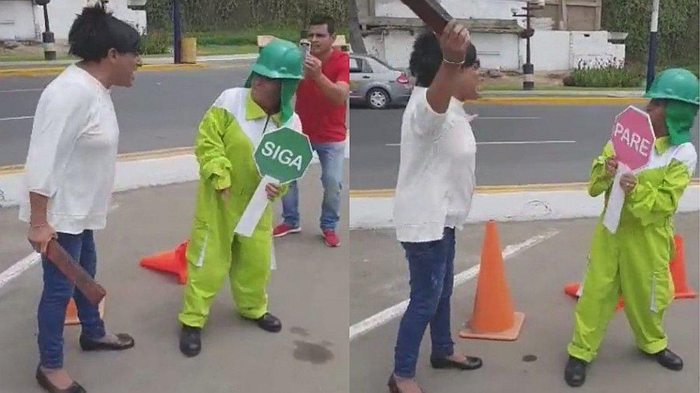 Carlos Álvarez hizo parodia de agresión que sufrió obrera en Arequipa (VIDEO) 