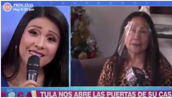 Tula Rodríguez se emociona al contar que pasará Navidad con su madre. (Foto: América TV)