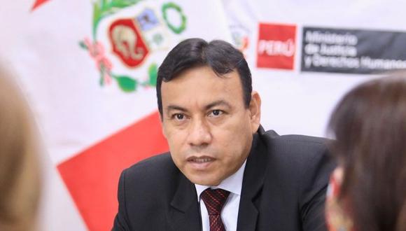 El ministro Félix Chero anunció un proyecto de ley que presentará el Gobierno. Foto: Ministerio de Justicia