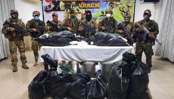 Ayacucho: Incautan 250 kilos de cocaína abandonada por presuntos narcotraficantes (Foto: CC.FF.AA)