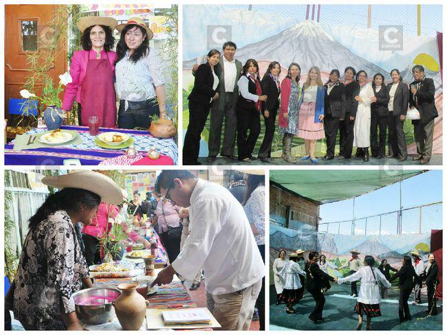 I.E. De la Vida y De la Paz celebra aniversario de Arequipa con feria gastronómica