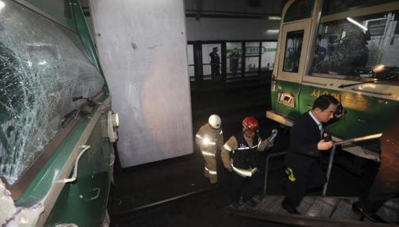Al menos 170 heridos deja choque de dos trenes en el metro de Seúl