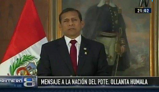 Presidente Humala dio último Mensaje a la Nación: "Nos hubiera gustado hacer el doble"