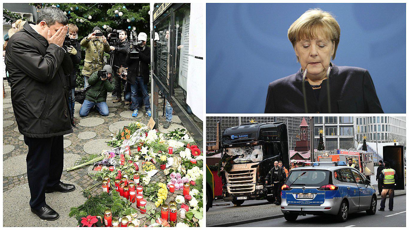 Angela Merkel llama a vivir sin miedo tras el "atentado terrorista" con doce muertos (VIDEO)