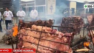 Crocante y doradito: Huaral celebra fiesta gastronómica preparando el chancho al palo más grande del Perú 