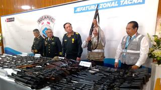 Sucamec recupera 213 armas de fuego en las regiones de Tacna y Moquegua (VIDEO)