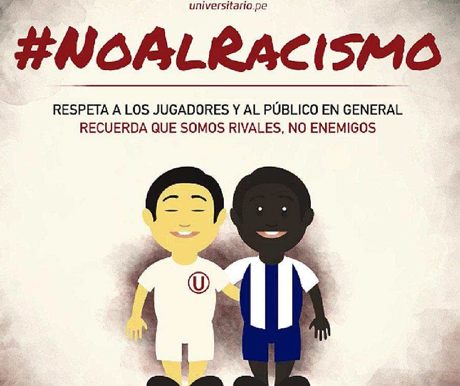 Clásico: Universitario de Deportes da emotivo mensaje contra el racismo 