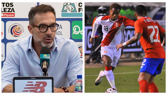 ​Técnico de Costa Rica: "Hoy el mundo futbolístico mira mucho al jugador peruano"
