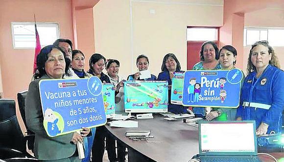 Menores de Pisco serán vacunados contra sarampión, paperas, rubéola y polio