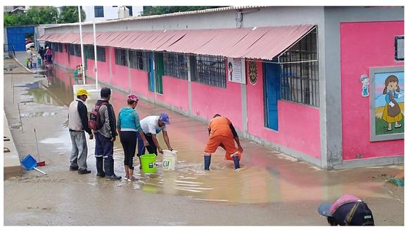 Suspenden clases en el 90% de colegios de Talara por las precipitaciones registradas
