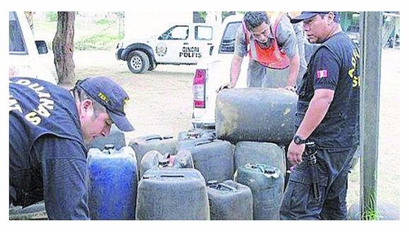 La Policía interviene a dos extranjeros con combustible de Ecuador