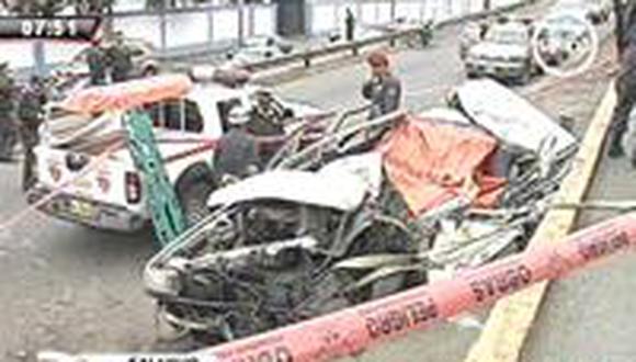 Dos muertos deja accidente de tránsito en la Costa Verde