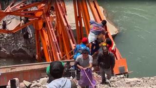 Ayacucho: Pobladores arriesgan su vida al cruzar colapsado puente Kurinachaka