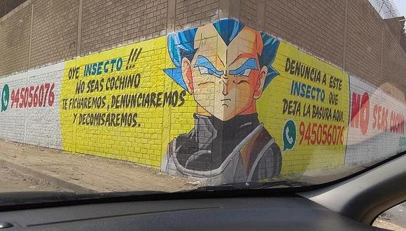 Dragon Ball Super: 'Vegeta' advierte a vecinos de Los Olivos (FOTOS)