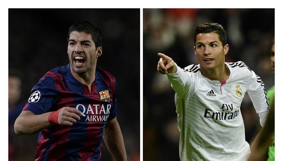 Luis Suárez y Cristiano Ronaldo, máximos goleadores del año 2014
