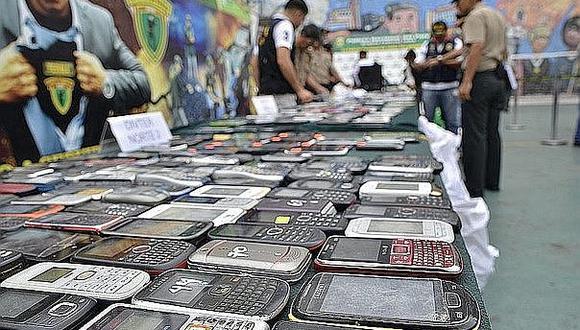 Policía expondrá celulares incautados para que sean reconocidos por sus dueños