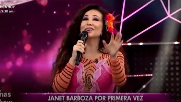 Janet Barboza se suma al elenco de “Reinas del show”. (Foto: Captura América TV).