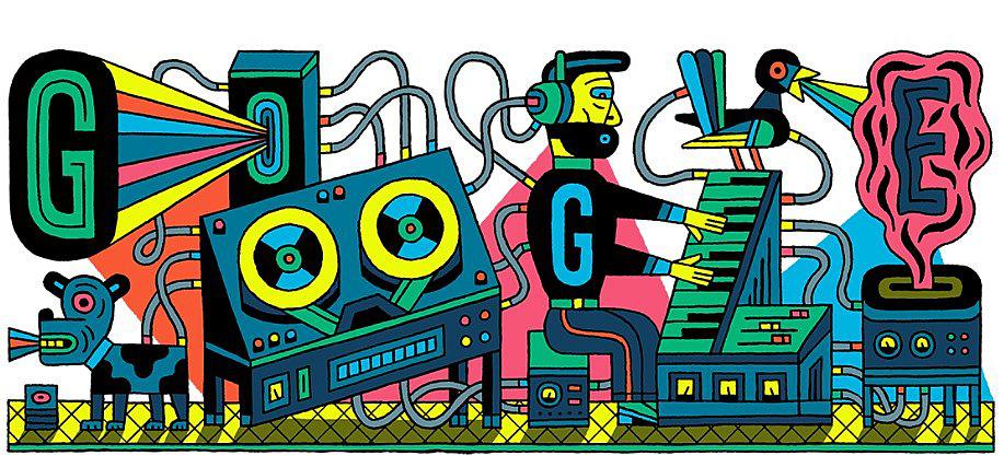 Google celebra el primer estudio de música electrónica con un doodle