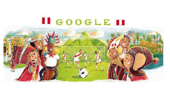 Google celebra el debut de Perú en Rusia 2018 con un especial doodle