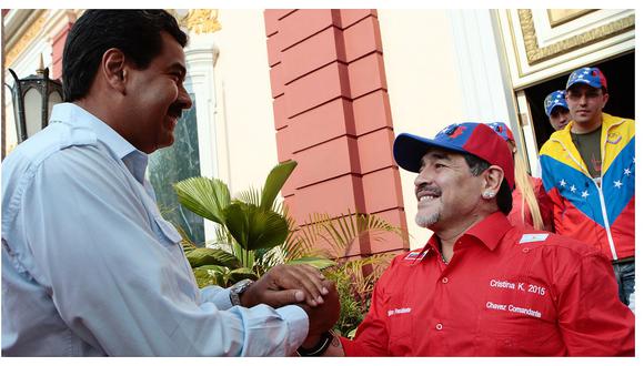​Anuncian investigación contra Diego Maradona por apoyar a Nicolás Maduro